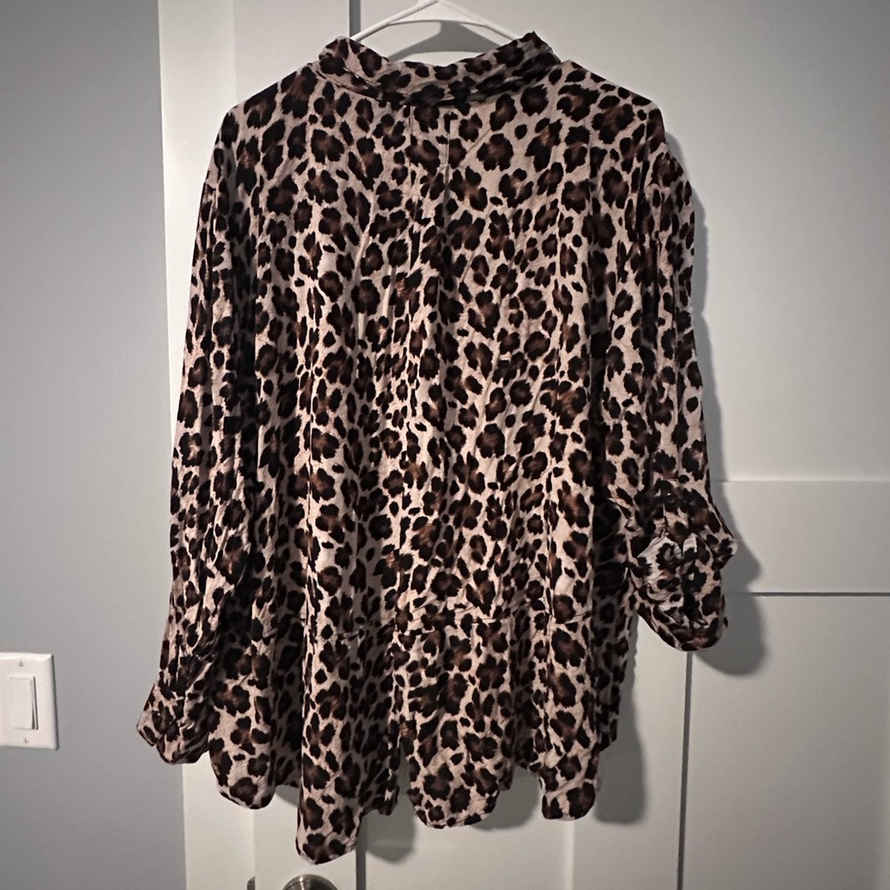 Alexander Jordan 3x animal print top